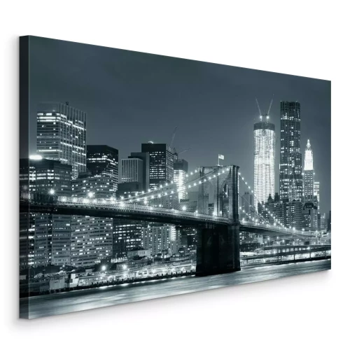 Canvas Moderne architectuur bij nacht