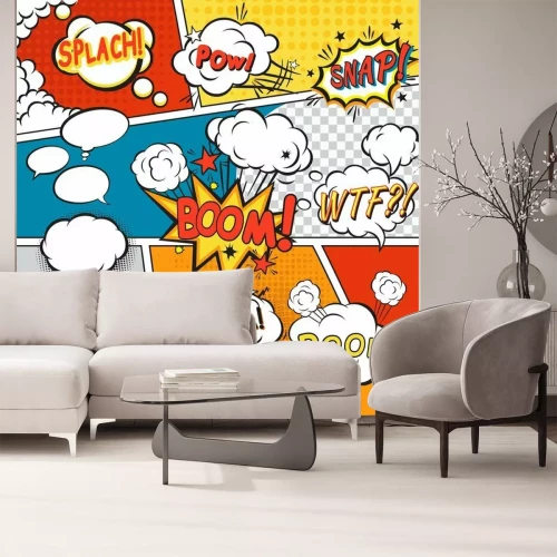 Fotobehang Kleurrijk stripboek