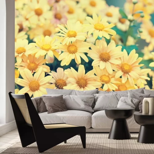 Sticker Vintage wilde kamille bloemen