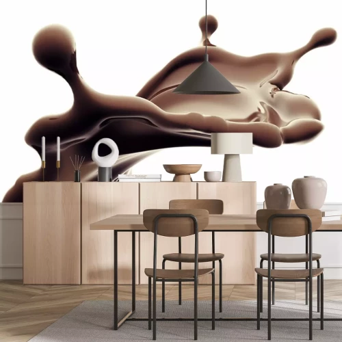 Sticker chocolade splash