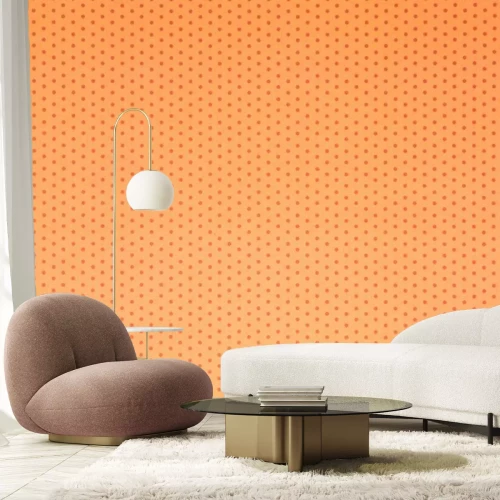 Sticker Pois su fondo Arancione