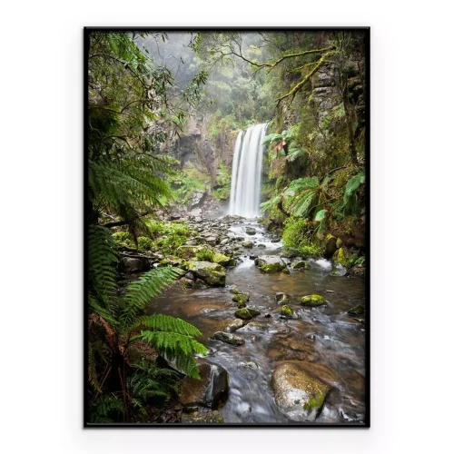 Poster Hopetoun Falls, een afgelegen waterval in de Otway Ranges, Australië