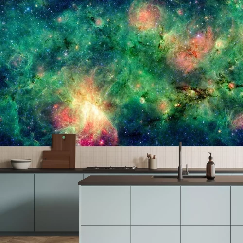 Fotobehang Nevels die glinsteren van kleuren