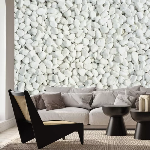 Fotobehang Fijne witte stenen