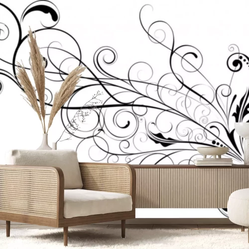 Sticker Bloemen sierontwerp