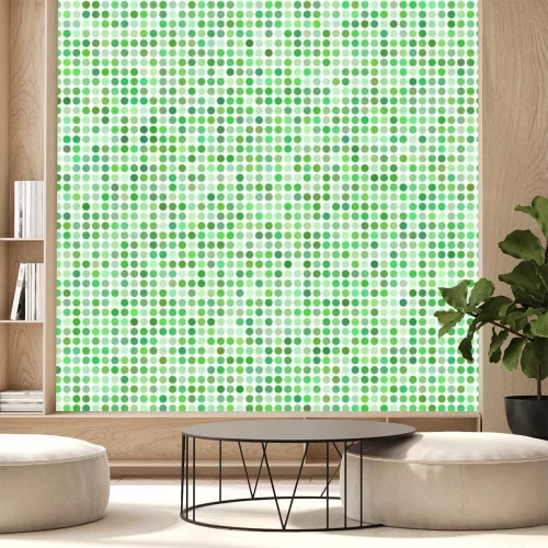 Sticker Green circle mosaic background