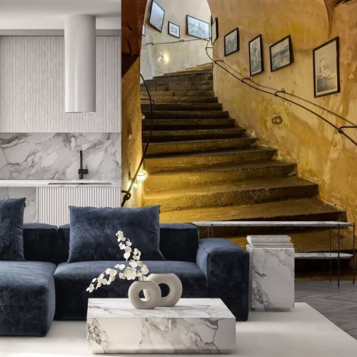 Fotobehang De trap in de kelder