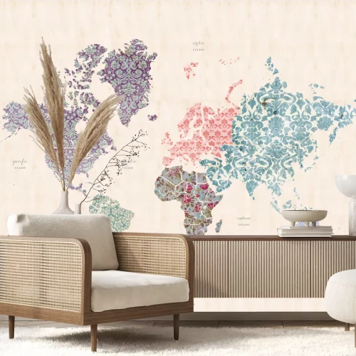 Fotobehang Een sierkaart