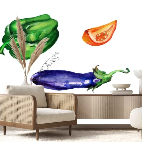 Sticker Aquarel groenten