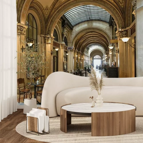 Fotobehang Architectuur in Weens caf?