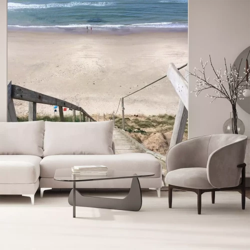 Fotobehang De weg naar het strand