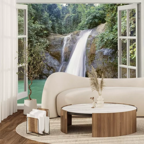 Fotobehang Een waterval nabij Iligan City op de Filipijnen