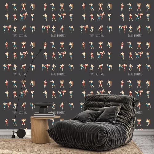 Behang Thai boksen
