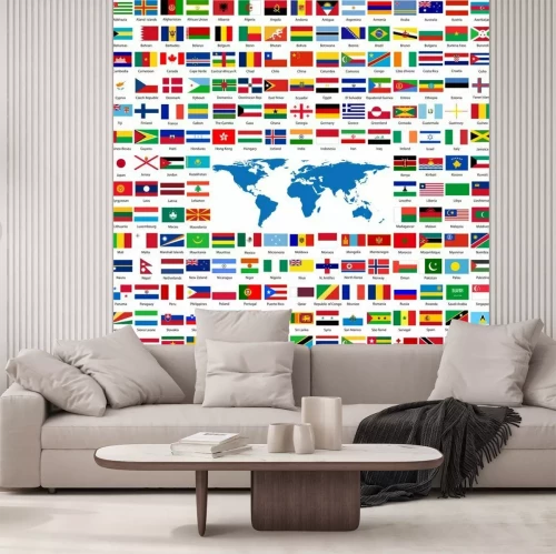 Sticker Vlaggen uit de hele wereld