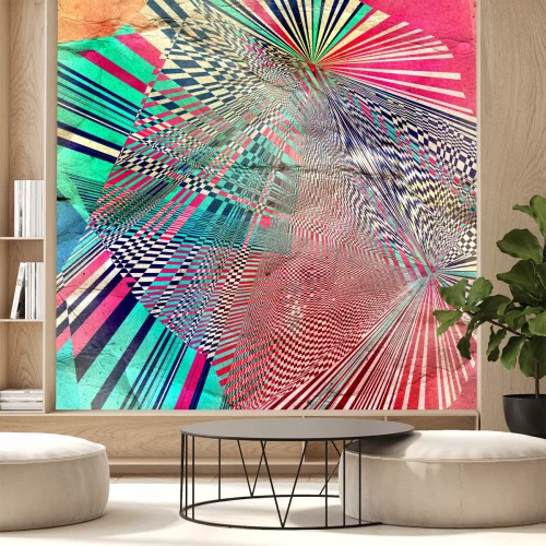 Fotobehang Abstracte lijnen van licht