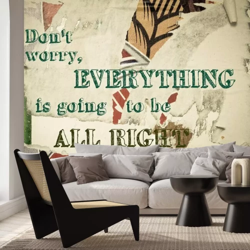 Sticker Inspirerend bericht - Do not Worry, alles zal worden All Right