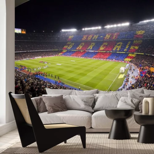 Fotobehang Uitzicht op Camp Nou stadion
