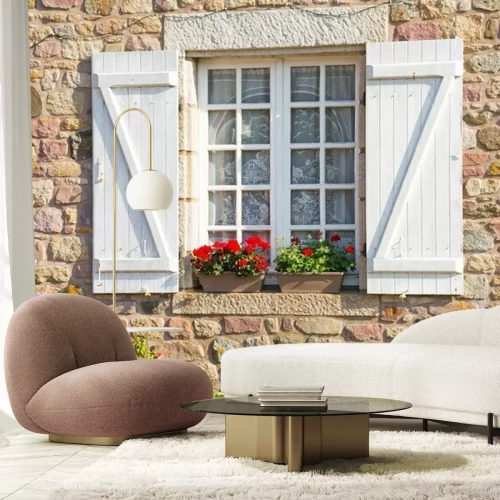 Fotobehang Franse Bretagne typisch huis