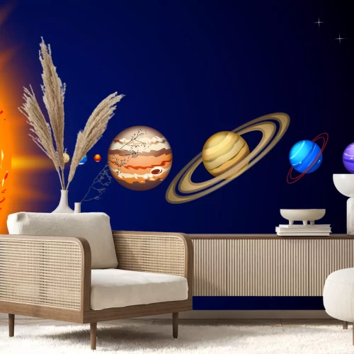 Fotobehang Planeten van de zon tot Neptunus