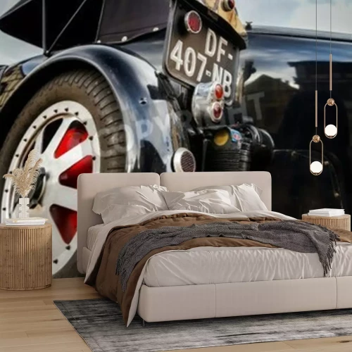 Fotobehang Close-up van een klassieke auto