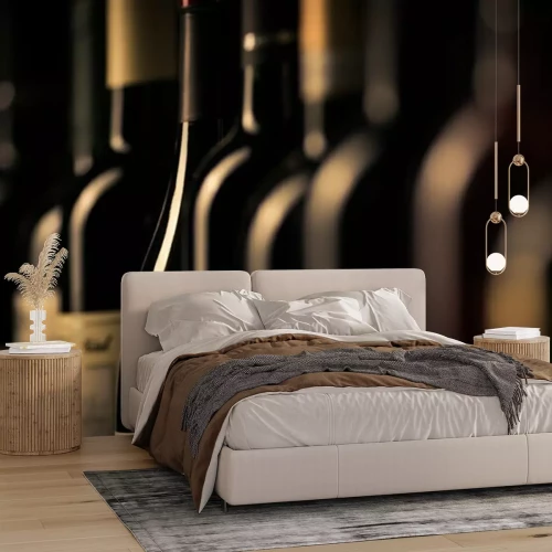 Fotobehang Fles met wijn