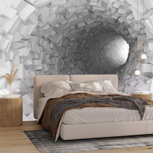 Sticker 3D kubustunnel