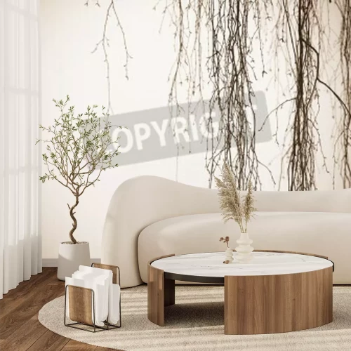 Fotobehang Dunne berkentakjes