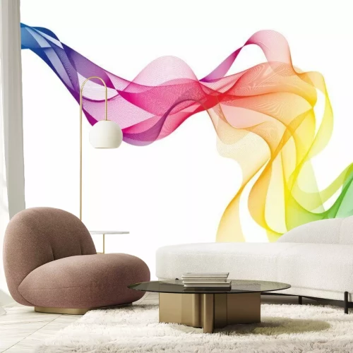 Fotobehang Gekleurde diagonale golf