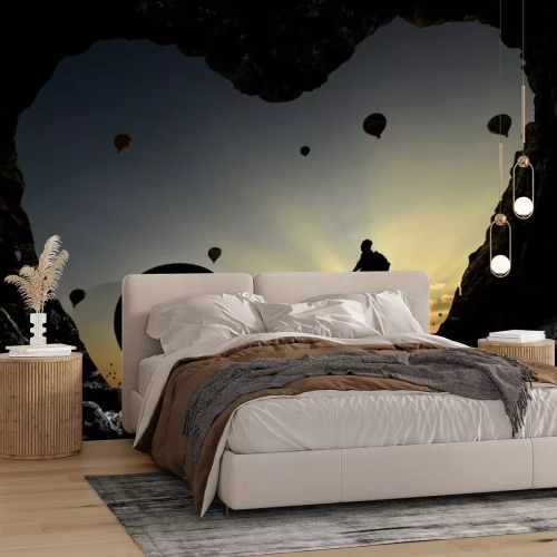 Sticker Magara deliklerinden balonlara Bakış