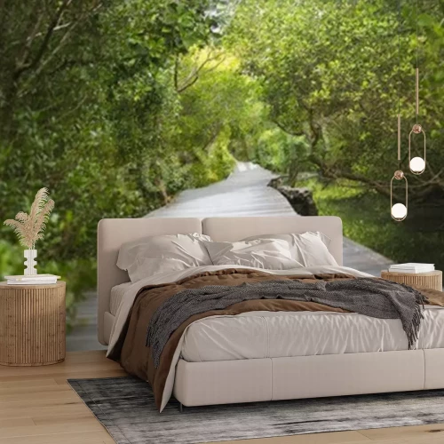 Fotobehang Groene tropen op Bali