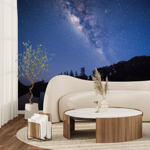 Sticker Het Melkwegstelsel gezien vanaf de pier
