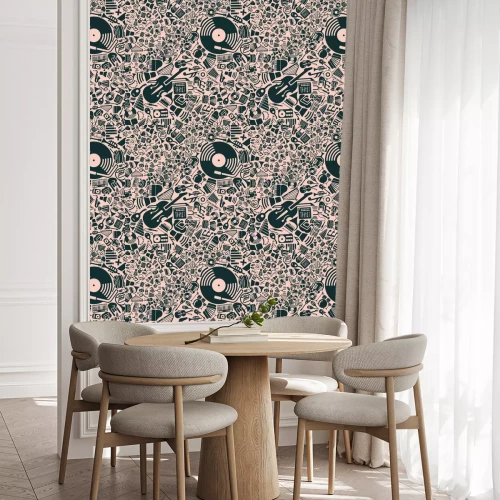 Behang vector achtergrond van de muziek iconen