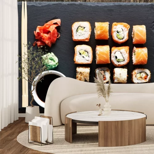 Sticker De broodjes van sushi