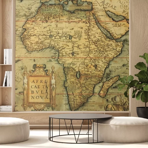Fotobehang Antieke kaart van Afrika