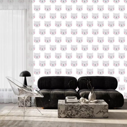 Behang naadloze beer patroon