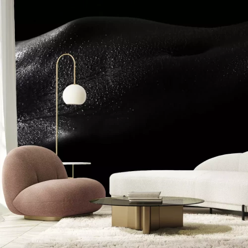 Fotobehang Naakte natte vrouw