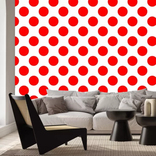 Sticker Polka dot patroon achtergrond