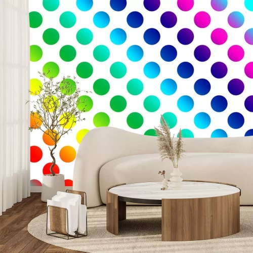 Sticker Polka dot patroon achtergrond