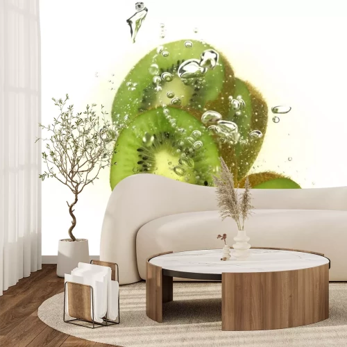 Sticker kiwi in water