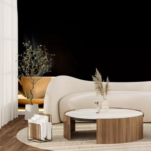 Fotobehang Een dampende kop koffiebonen