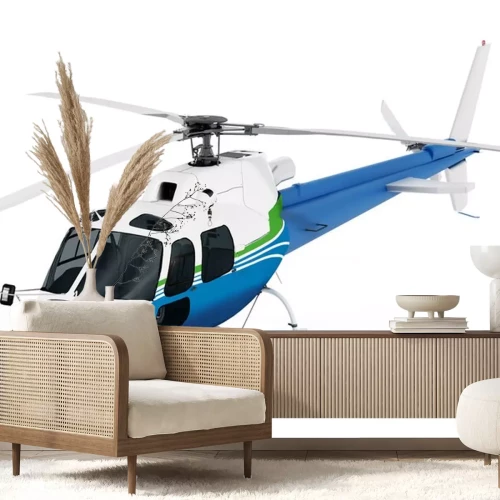 Sticker Helikopter op een witte achtergrond