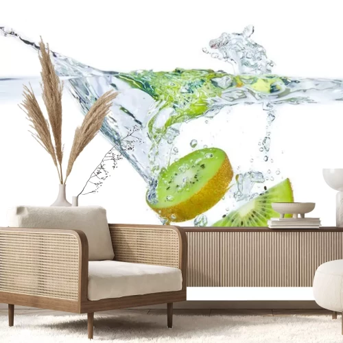 Sticker kiwi spatten