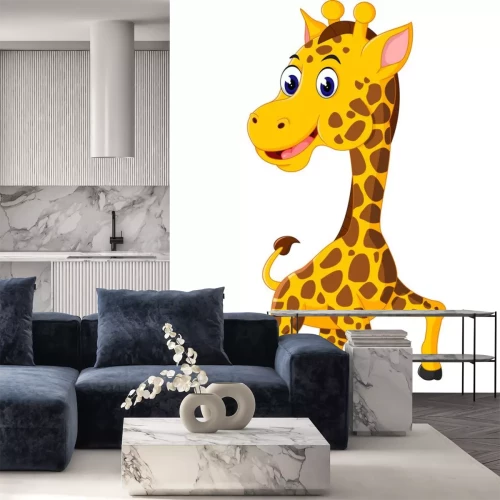 Sticker Leuke giraf cartoon illustratie