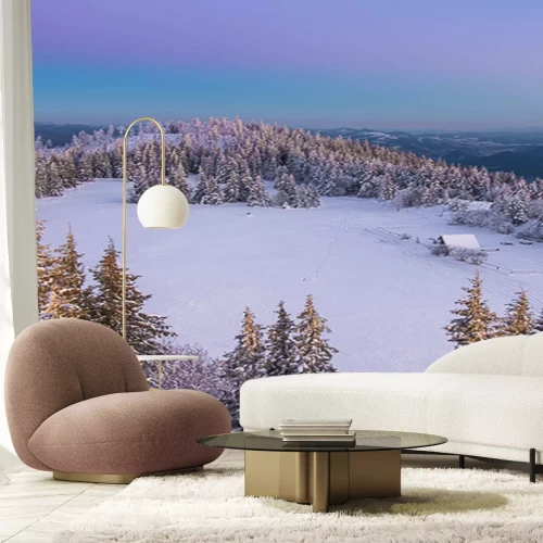 Fotobehang Bergen winter en natuur