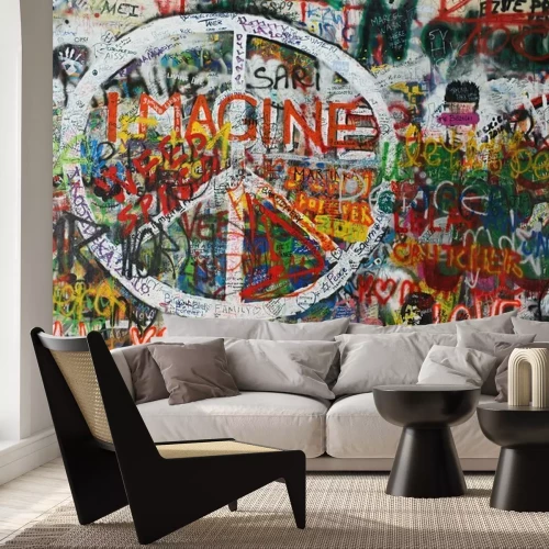 Fotobehang Kleurrijke straatkunst graffiti