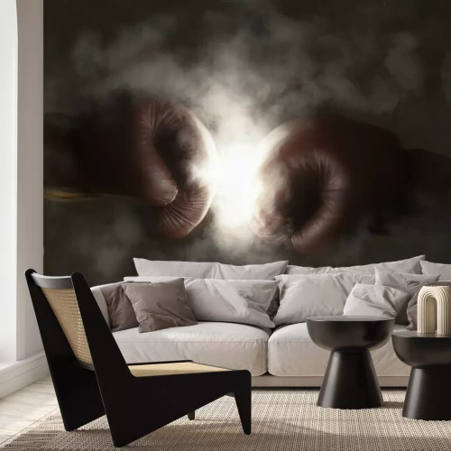 Fotobehang Bokshandschoenen in rook