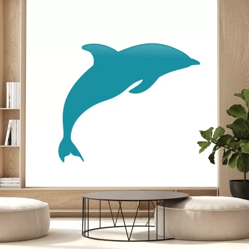 Sticker Het springen Dolfijn