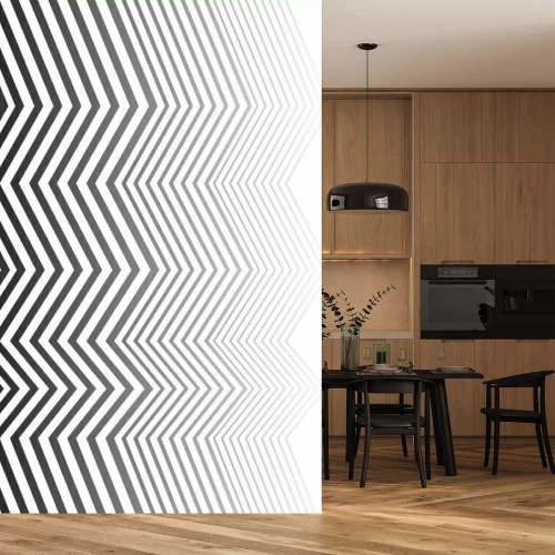 Sticker Onscherp geometrisch patroon