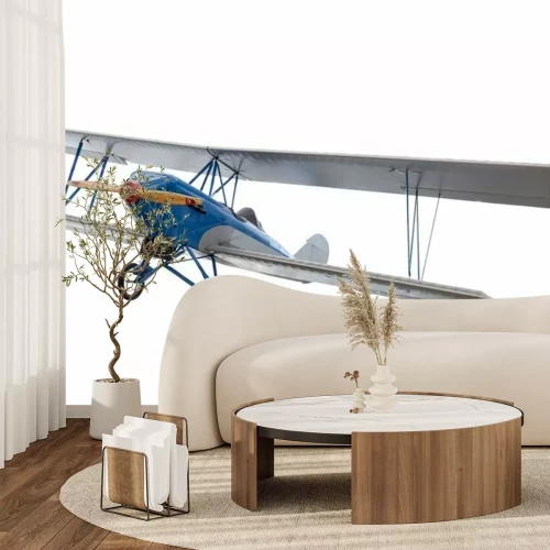 Sticker geïsoleerd modelvliegtuig tegen Wit