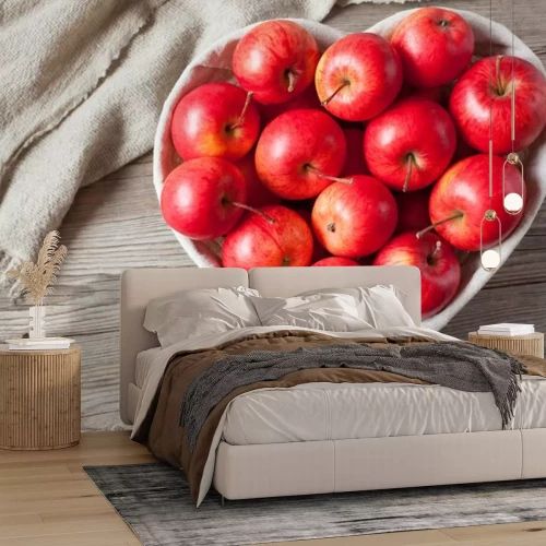 Sticker Hart gevuld met rode appels